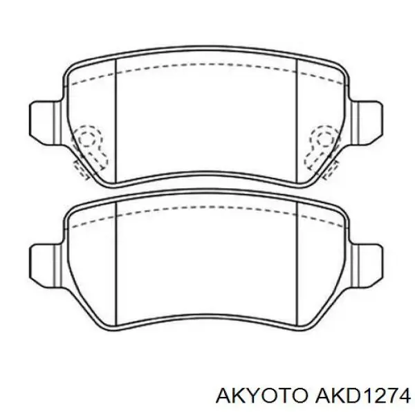 D2105 Kashiyama Колодки тормозные дисковые комплект