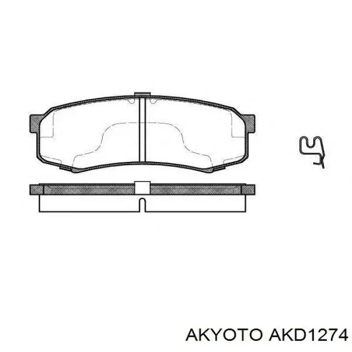 Задние тормозные колодки D2105 Kashiyama