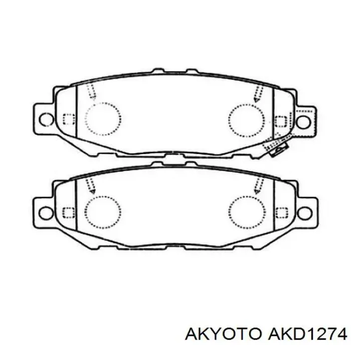 Задние дисковые колодки Kashiyama D2105
