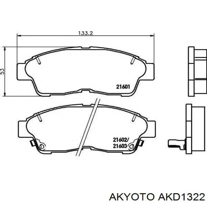 Механизм стеклоподъемника двери задней левой AKD1322 Akyoto