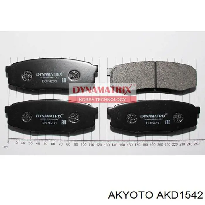 Задние тормозные колодки AKD1542 Akyoto
