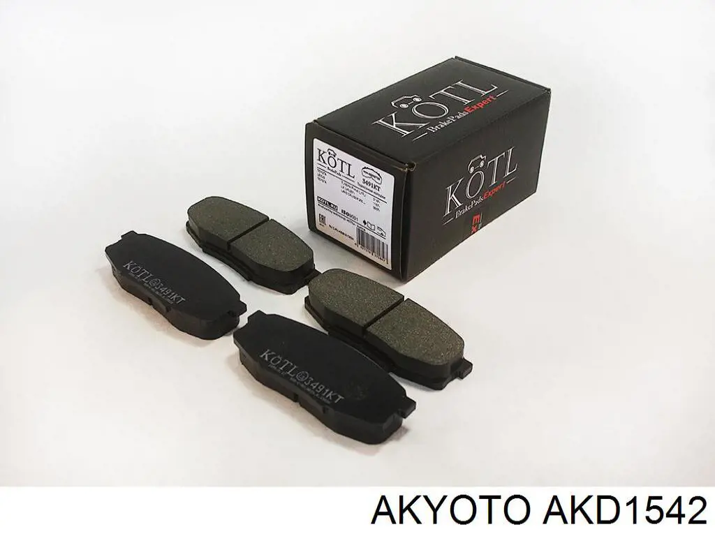 AKD1542 Akyoto Колодки тормозные дисковые комплект