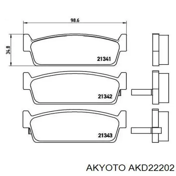 D1131M Kashiyama Колодки передние