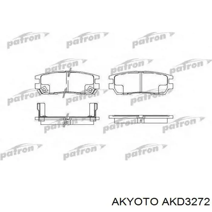 Купить AKD3272 Akyoto Колодки тормозные задние, дисковые