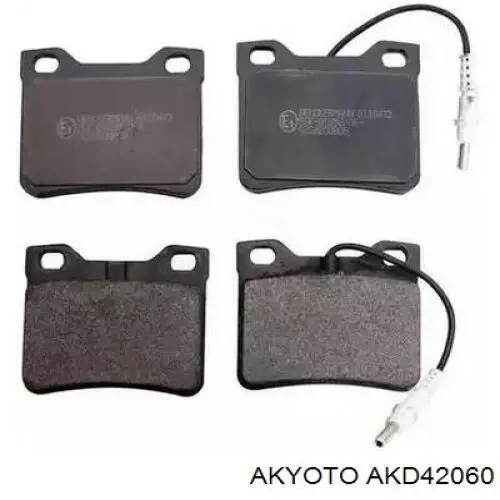 AKD42060 Akyoto колодки тормозные задние дисковые