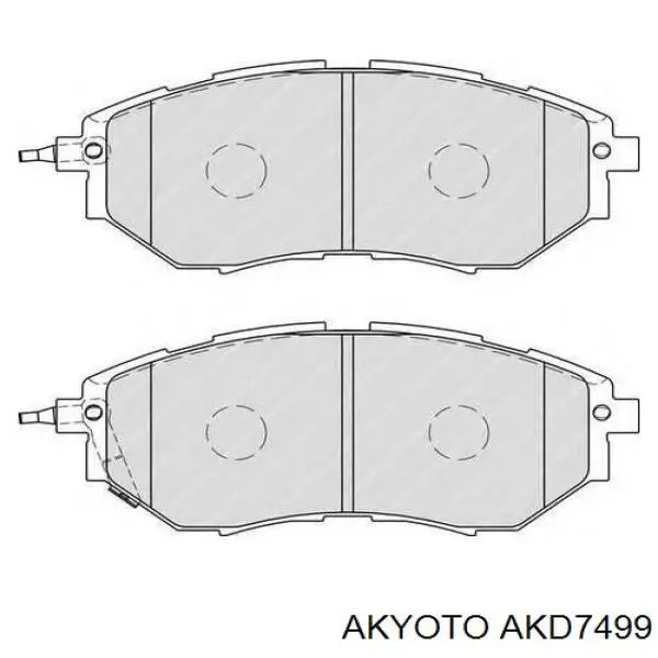 Купить AKD7499 Akyoto Колодки тормозные