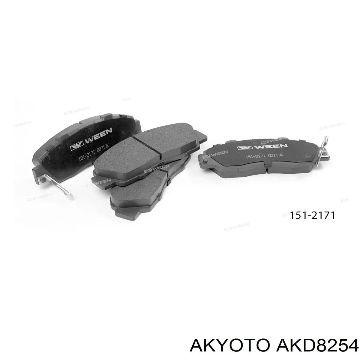 AKD8254 Akyoto Колодки передние