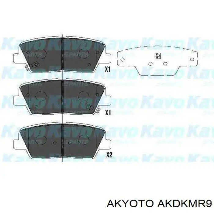 Задние тормозные колодки AKDKMR9 Akyoto