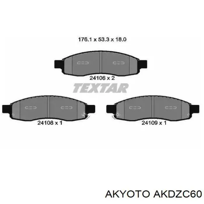 Передние тормозные колодки 231509 Power Stop