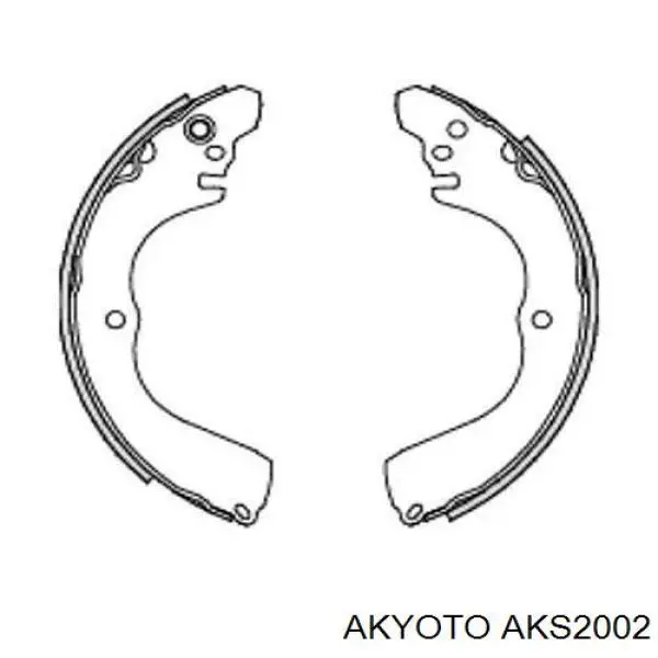 Задние барабанные колодки AKS2002 Akyoto