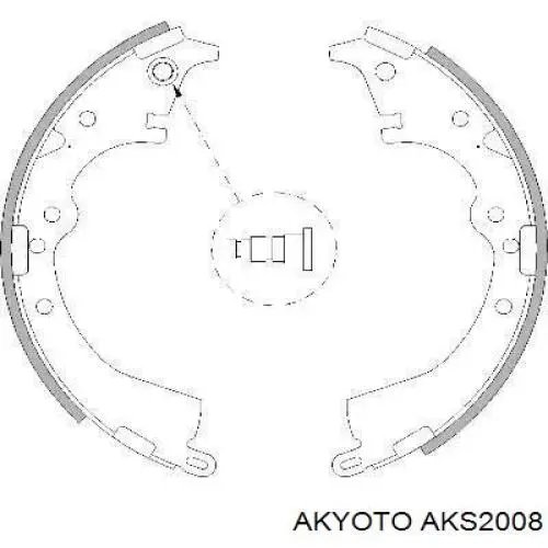 AKS2008 Akyoto Барабанные тормозные колодки