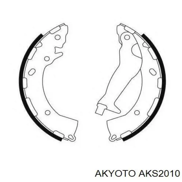 Задние барабанные колодки AKS2010 Akyoto