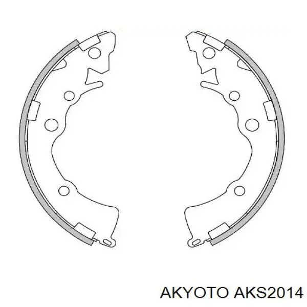 Задние барабанные колодки AKS2014 Akyoto