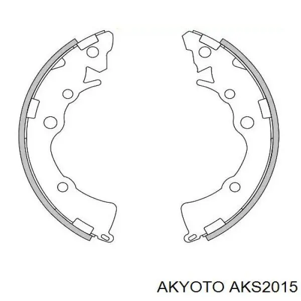 AKS2015 Akyoto колодки тормозные задние барабанные