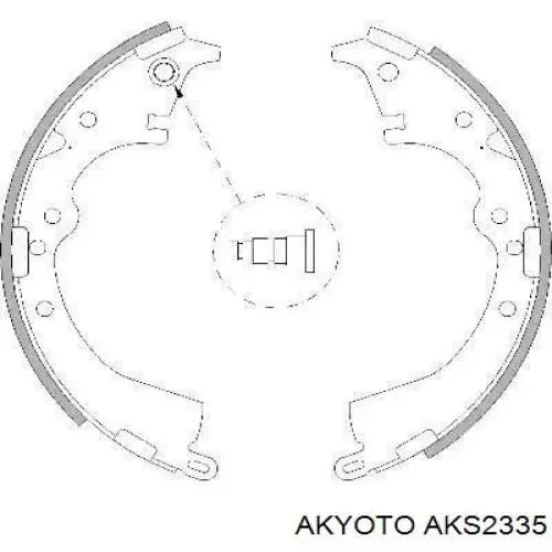 AKS-2335 Akyoto задние барабанные колодки