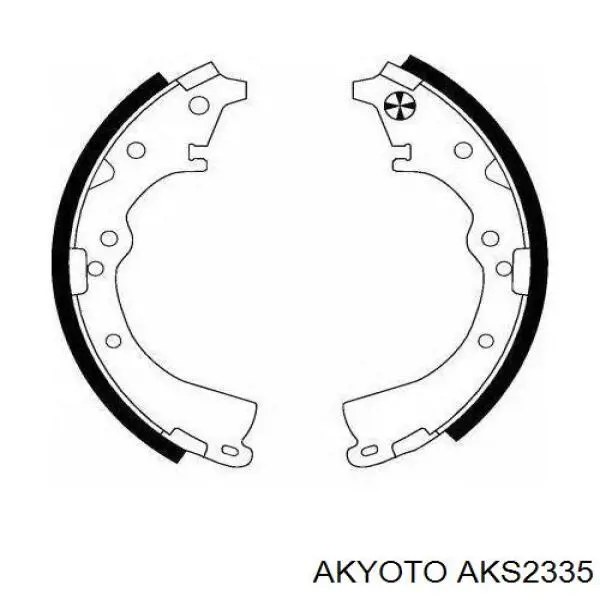 Купить AKS2335 Akyoto Задние барабанные тормозные колодки