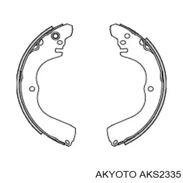 AKS2335 Akyoto Барабанные тормозные колодки