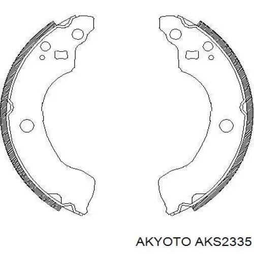 Задние барабанные колодки AKS2335 Akyoto