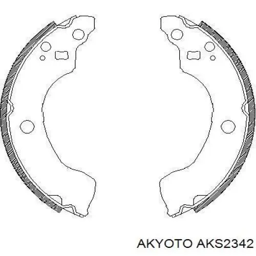 Задние барабанные колодки AKS2342 Akyoto