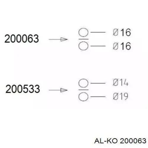 Амортизатор задний 200063 Al-ko