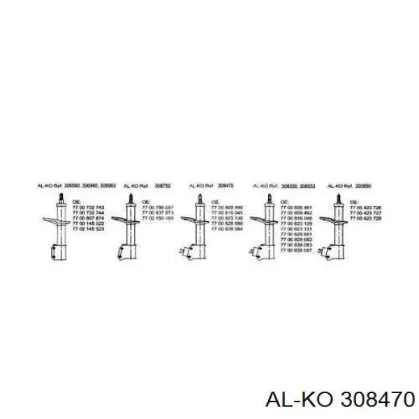 Амортизатор передний 308470 Al-ko