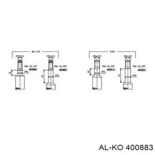 Амортизатор передний 400883 Al-ko