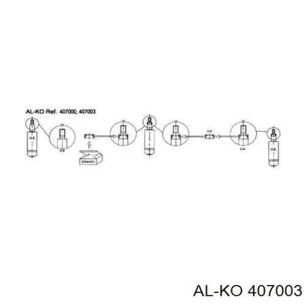 Амортизатор передний 407003 Al-ko