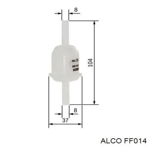 Купить FF014 Alco Фильтр-отстойник топлива грубой очистки