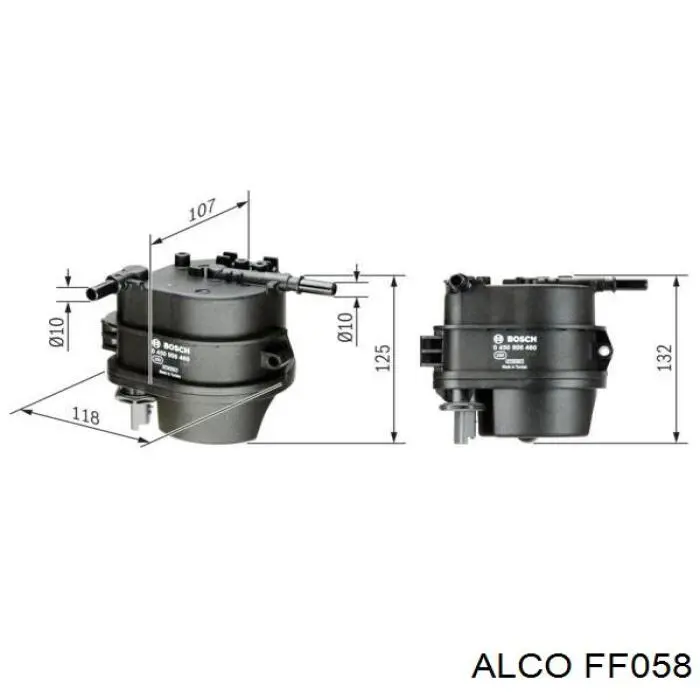 Топливный фильтр FF058 Alco