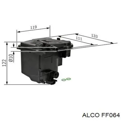Топливный фильтр FF064 Alco