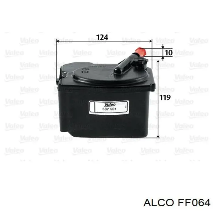 Фильтр тонкой очистки топлива Alco FF064 цена, от 24.46 USD