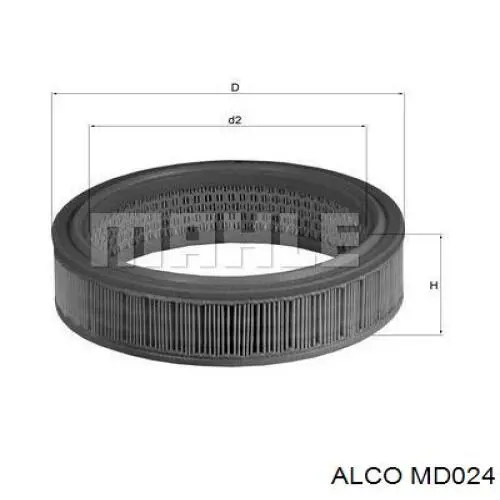 MD024 Alco воздушный фильтр