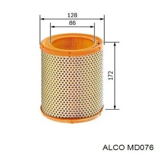 Воздушный фильтр MD076 Alco