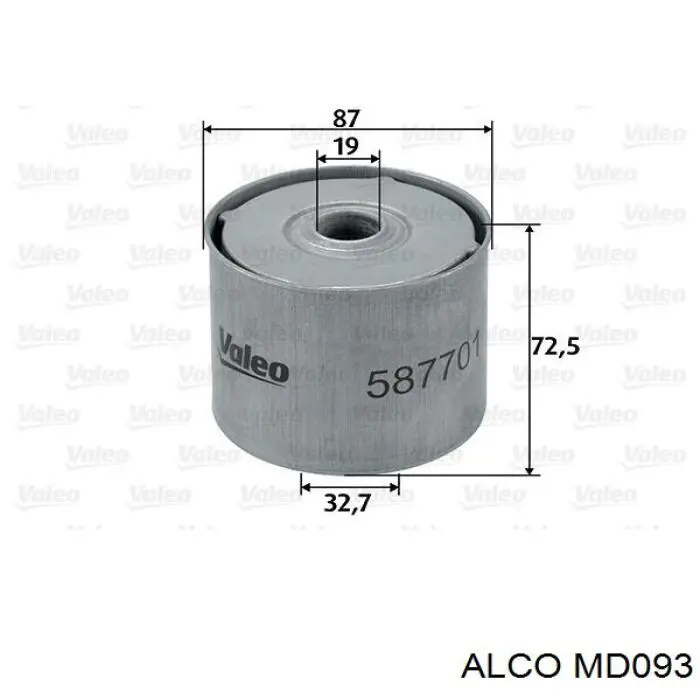 MD093 Alco топливный фильтр