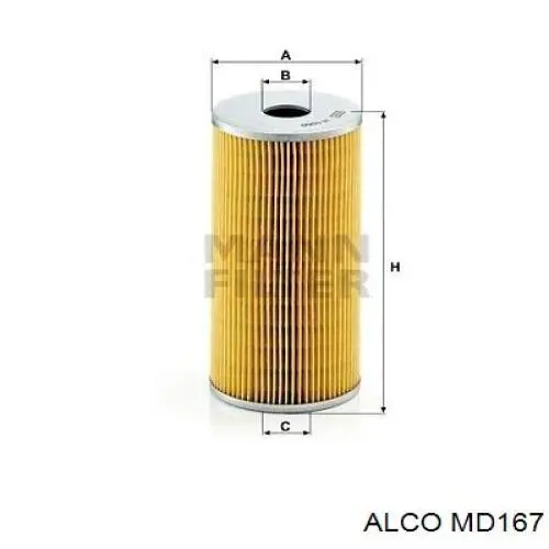 MD167 Alco фильтр гидравлической системы