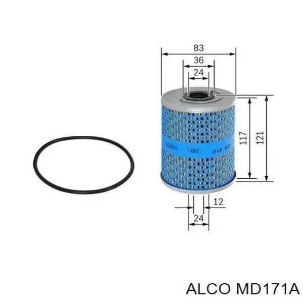Фильтр очистки масла центробежный Alco MD171A цена, от 4.77 USD