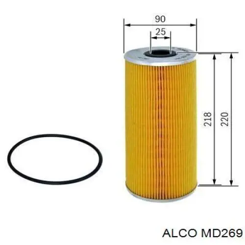 MD-269 Alco масляный фильтр