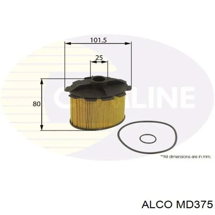 Фильтр тонкой очистки топлива Alco MD375 цена, от 6.43 USD