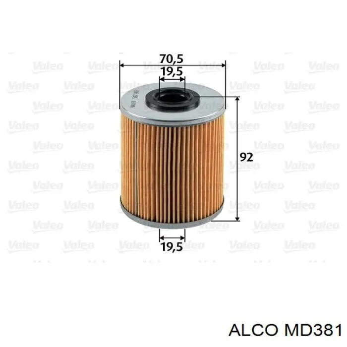 MD381 Alco топливный фильтр