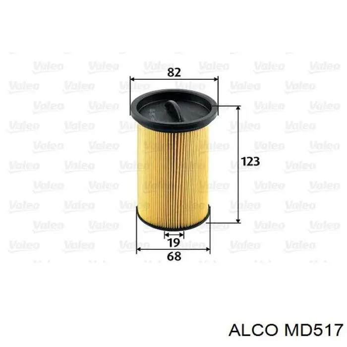 Фильтр тонкой очистки топлива Alco MD517 цена, от 8.25 USD