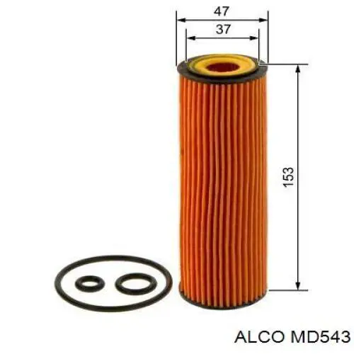 Фильтр очистки масла центробежный Alco MD543 цена, от 6.31 USD