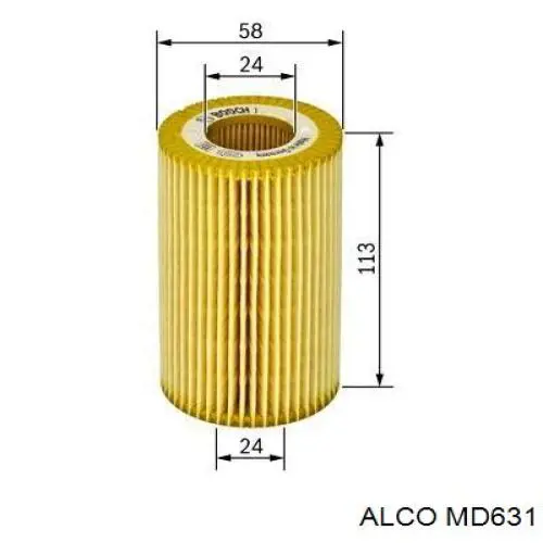 Фильтр масла Alco MD631