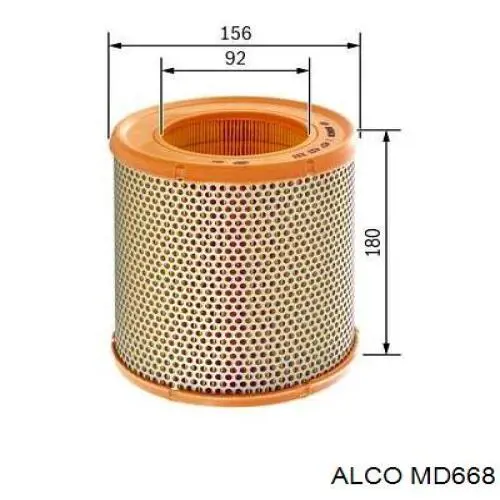 Купить AF0077 Alpha Filter Автомобильный фильтр воздуха