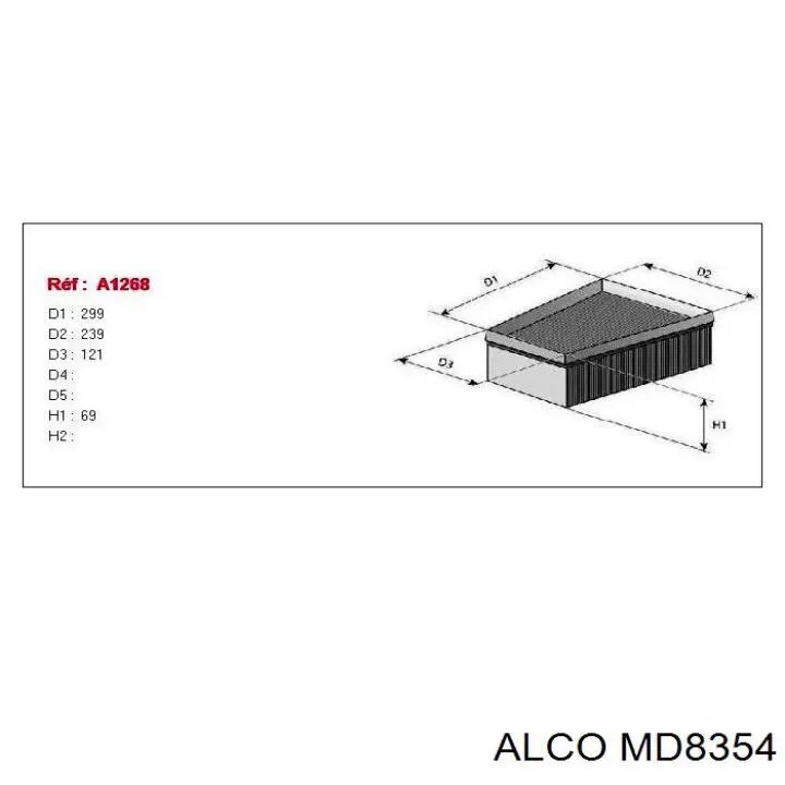 Фильтр воздушный Alco MD8354