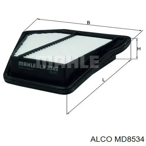 MD8534 Alco воздушный фильтр