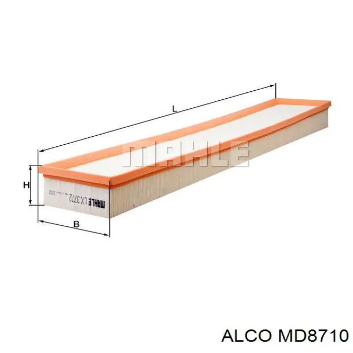Воздушный фильтр MD8710 Alco
