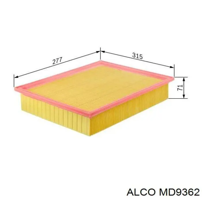 Фильтр воздушный Alco MD9362