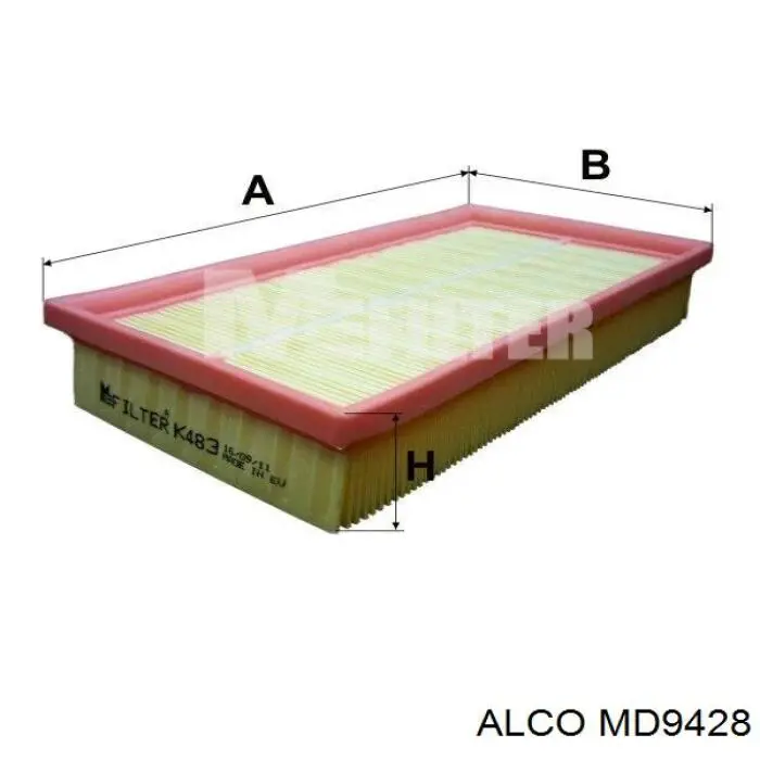 Воздушный фильтр MD9428 Alco