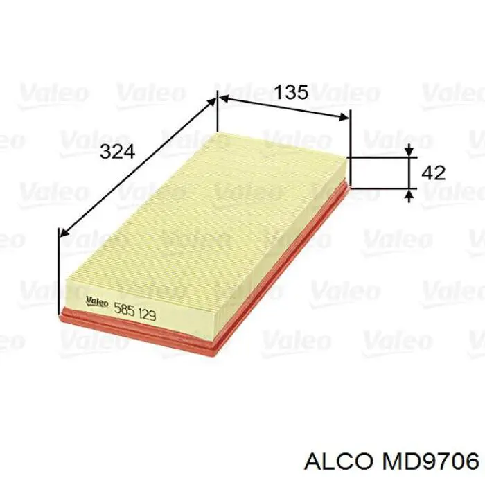 Элемент воздушного фильтра Alco MD9706 цена, от 5.32 USD