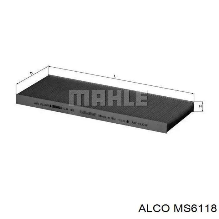 MS-6118 Alco фильтр салона